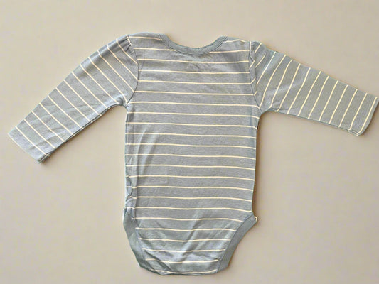 English Blue Dog and Hearts Print Onesie