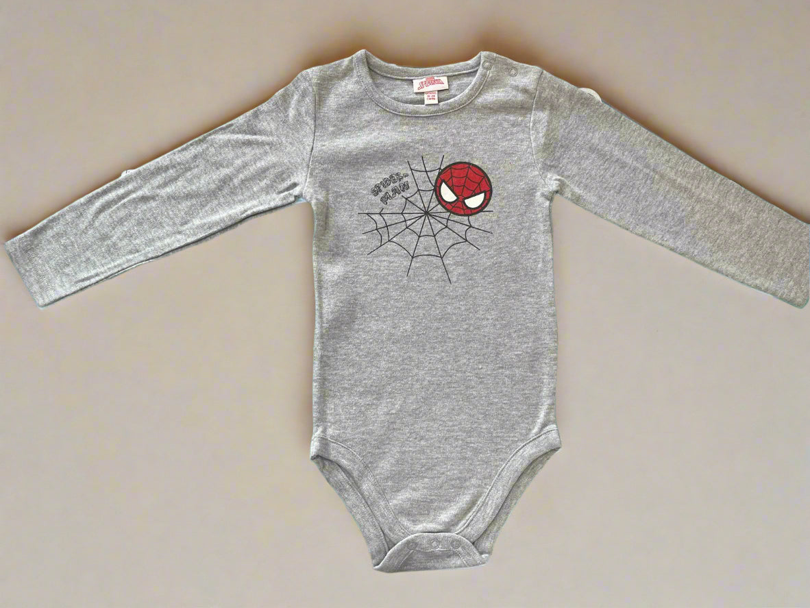 Grey Spiderman Onesie for Boys