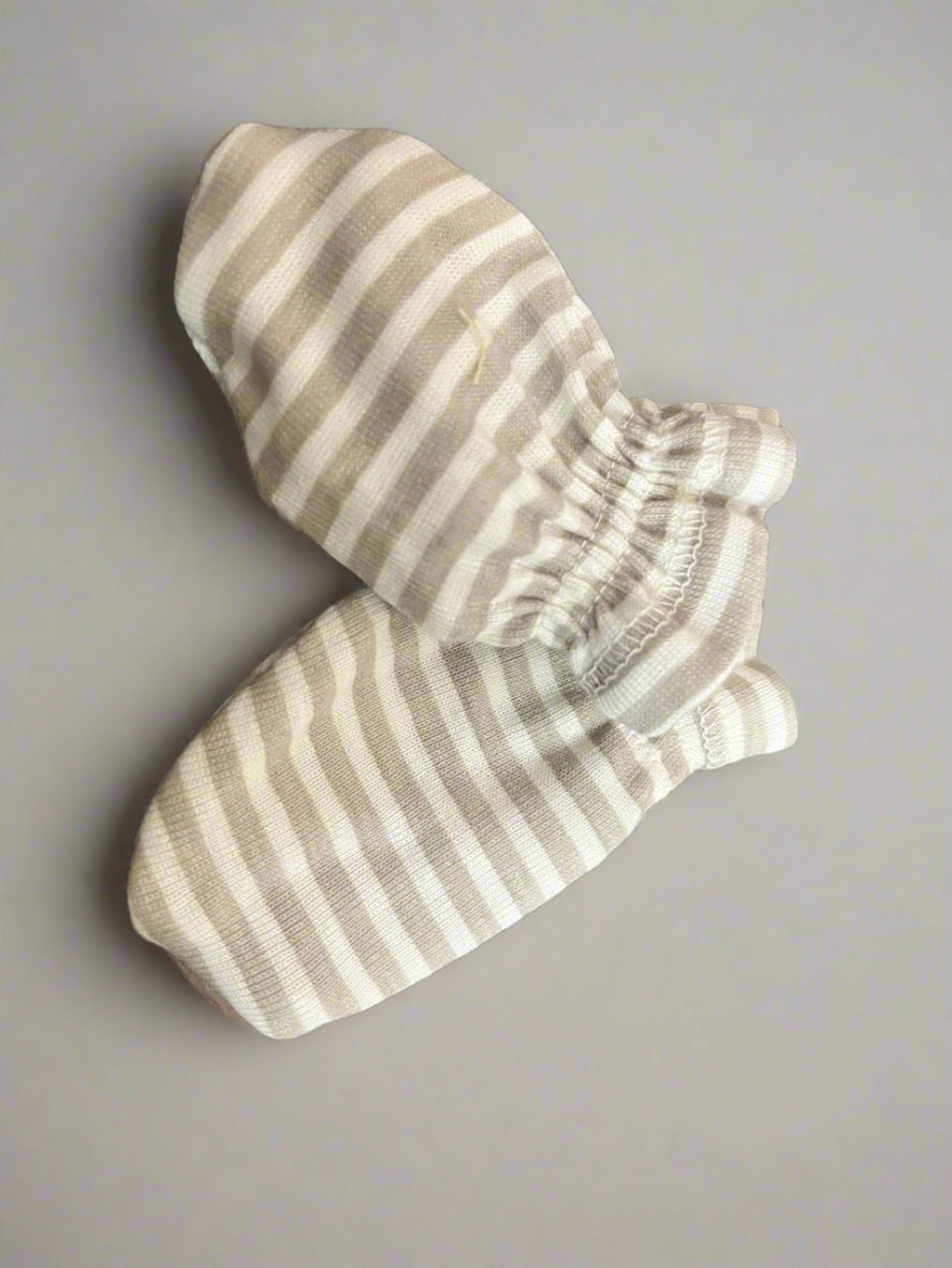 striped cute mitten for babies