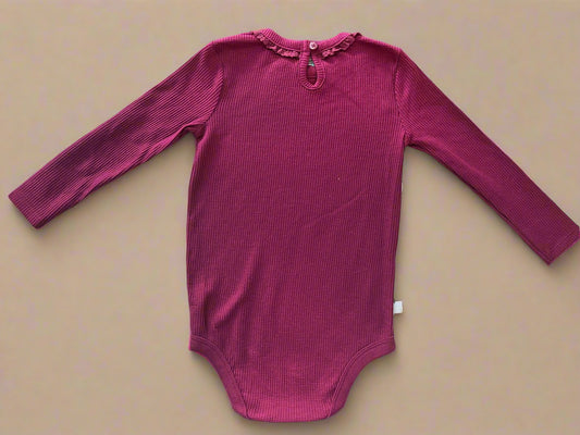 Premium Purple Self-Design Onesie for Girls