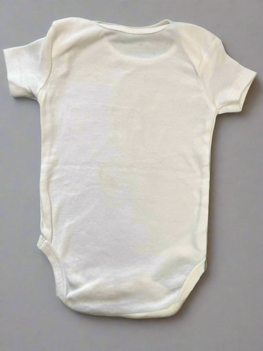Premium White Giraffe Print Soft Onesie for Baby