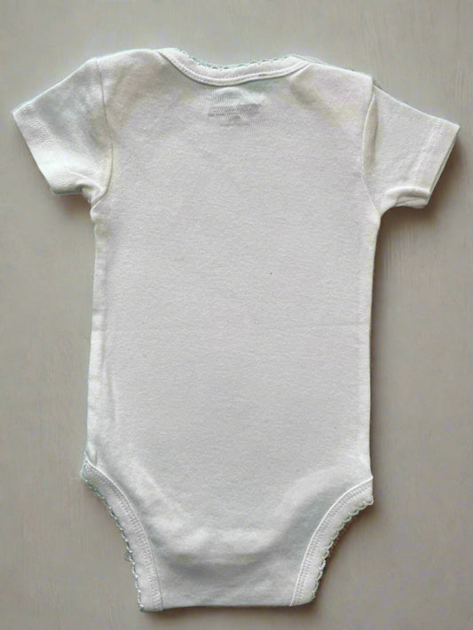 Pure White Half Sleeve Onesie