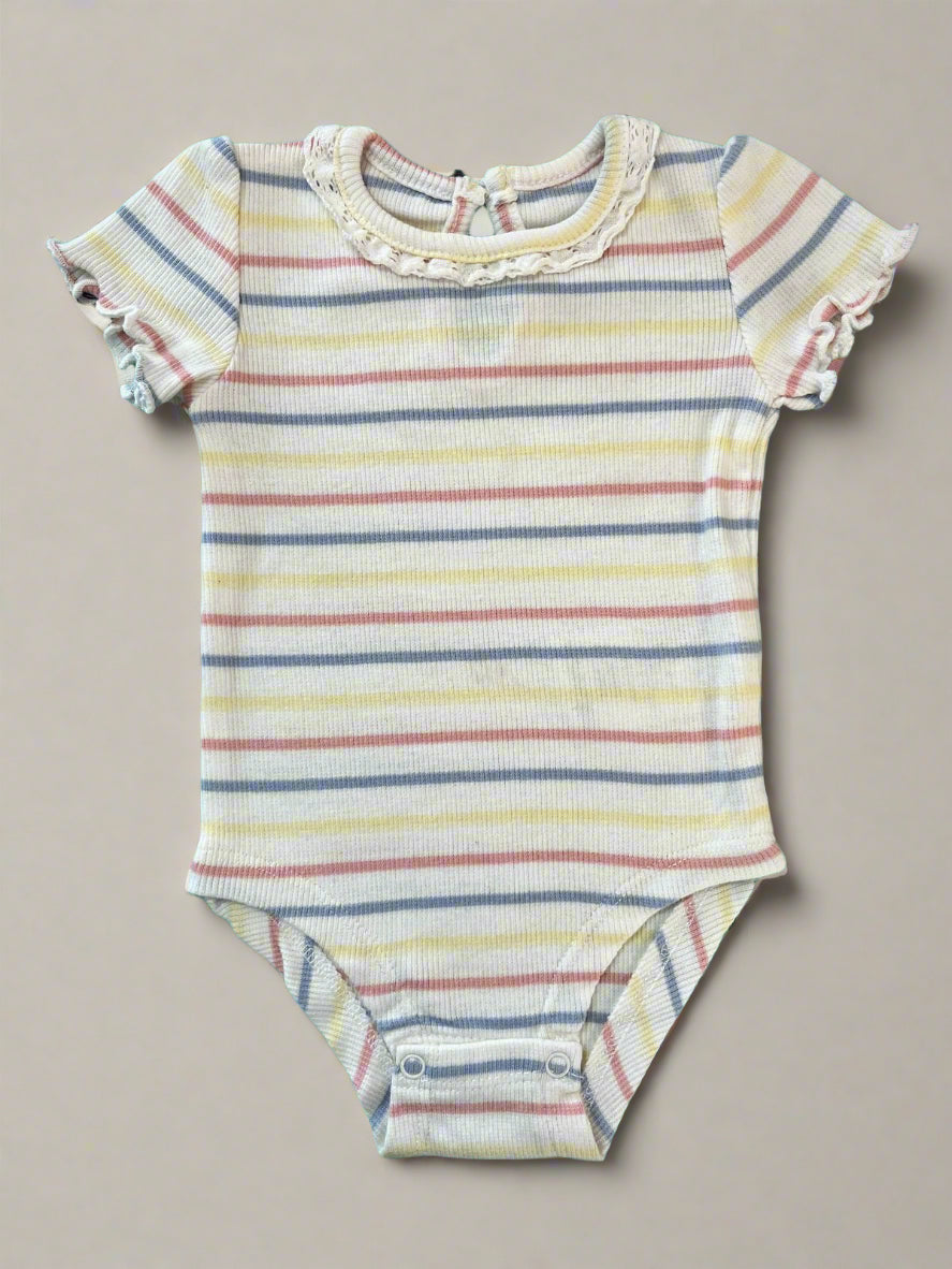 Stiped onesie for girls