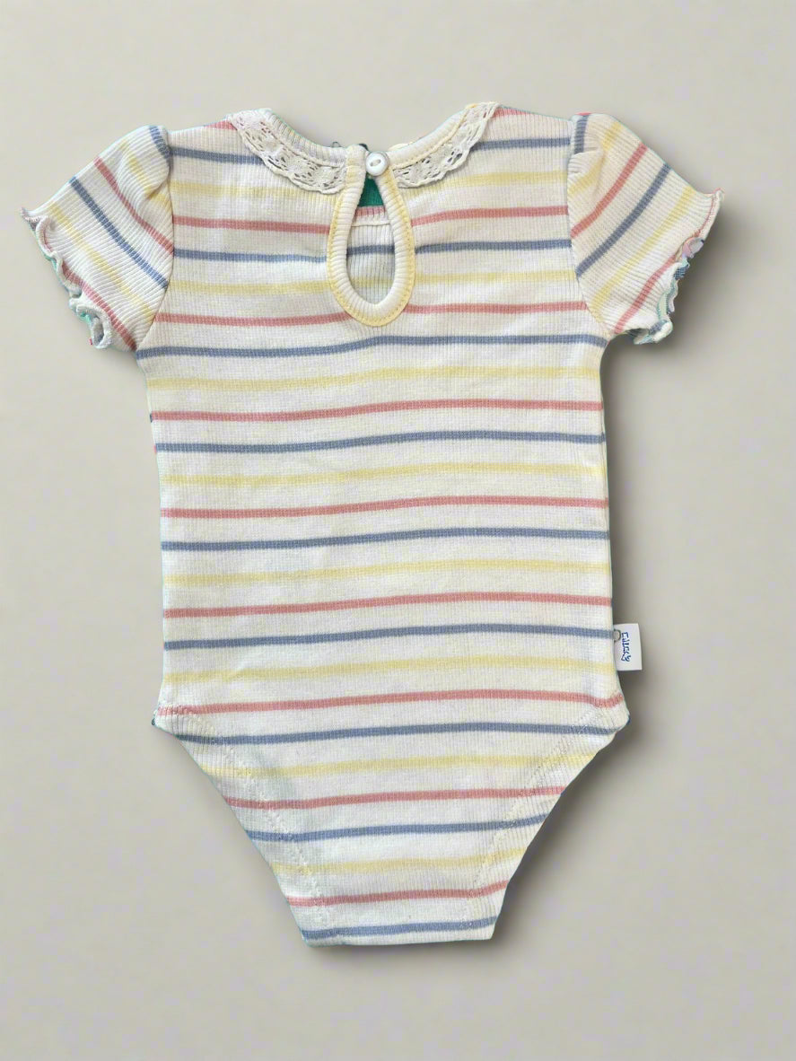 Stiped onesie for girls