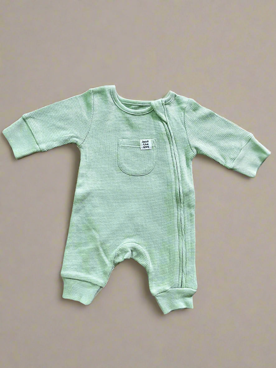 Marks & Spencer Self Design Premium Bodysuit - Sage Green