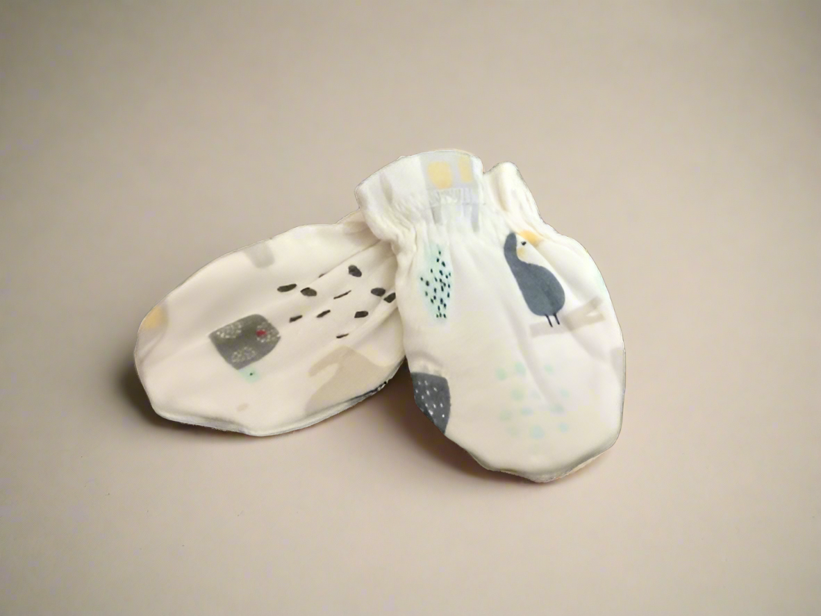 Gerber Cute Forest Print Organic Cotton Mitten
