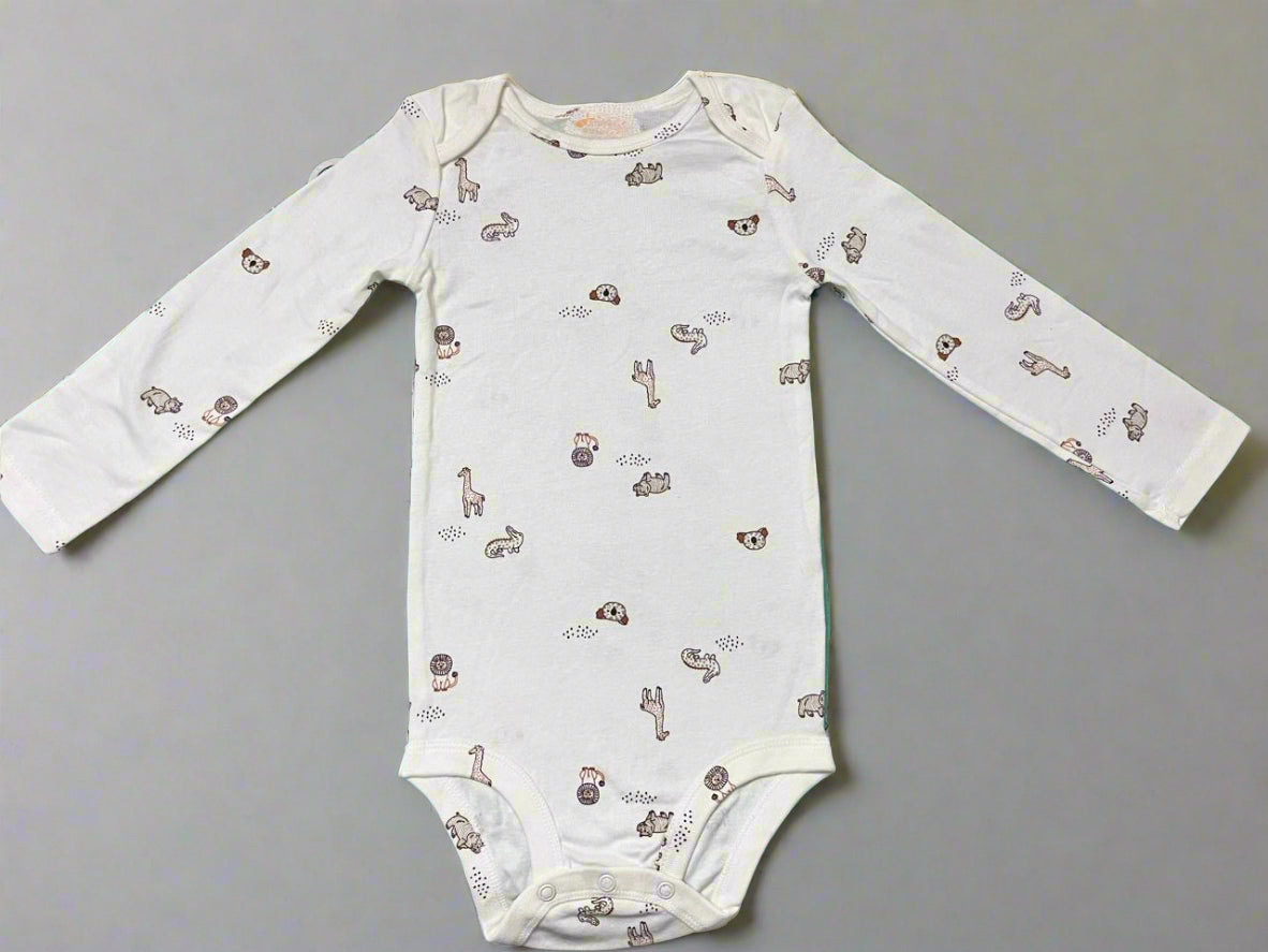 White Cute Animal Print Premium Cotton Onesie soft onesie for baby