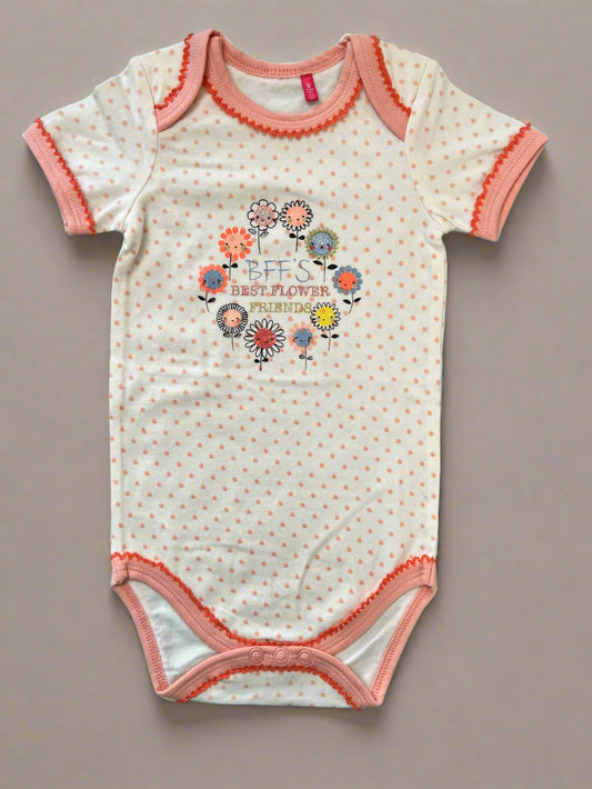 Classy Dotted Floral Printed Onesie