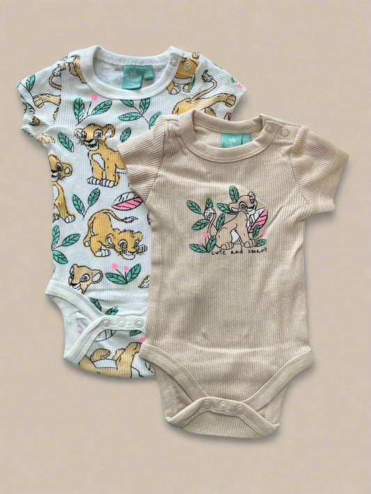 Disney Lion King Nala Multipack set of soft onesies