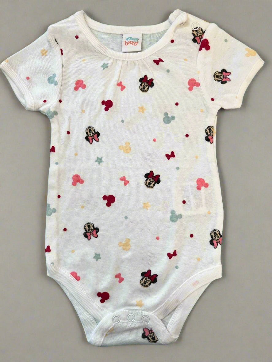 Disney Minnie Mouse Printed Half Sleeve Onesie 