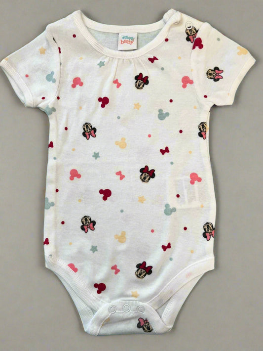 Disney Minnie Mouse Printed Half Sleeve Onesie 