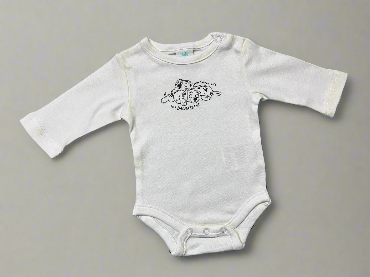 soft Disney Onesie Dalmations White