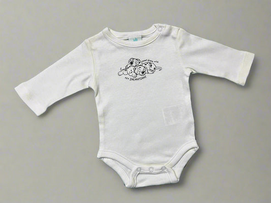 soft Disney Onesie Dalmations White