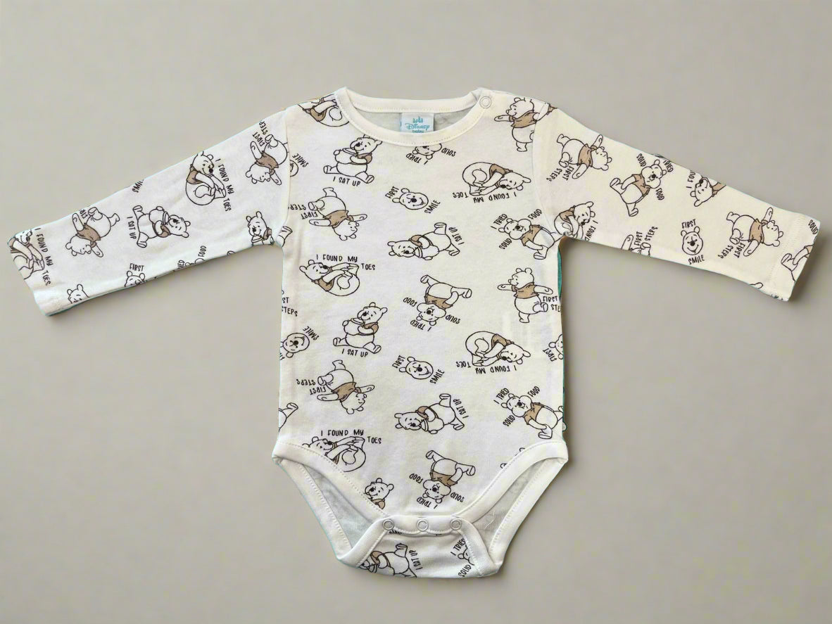 Disney Winnie the Pooh Overall Print Onesie 