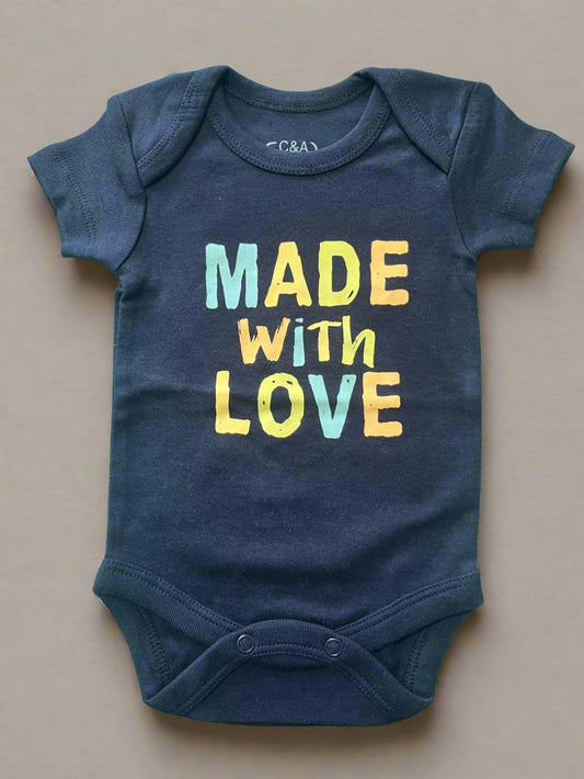 Navy Blue Half Sleeve Onesie