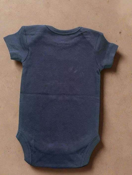 Navy Blue Half Sleeve Onesie