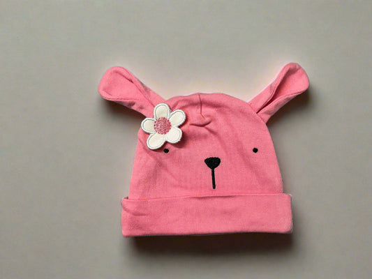 Pink Cutie Bear Beanie Cap
