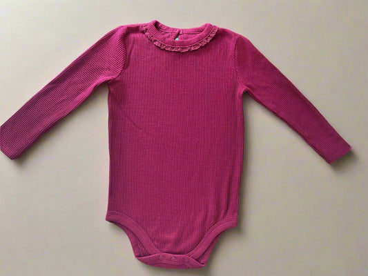Premium Purple Self-Design Onesie for Girls