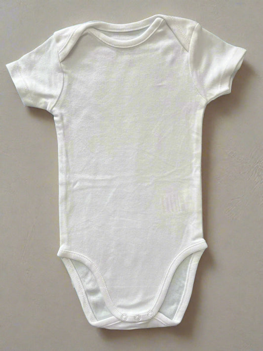 Pure White Soft Cotton Onesie