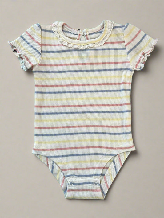 Stiped onesie for girls