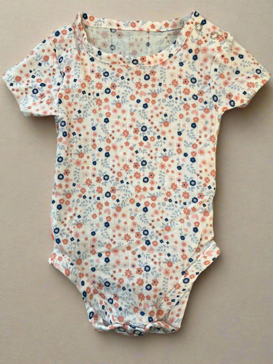 Supersoft Cotton Floral Onesie for Girls