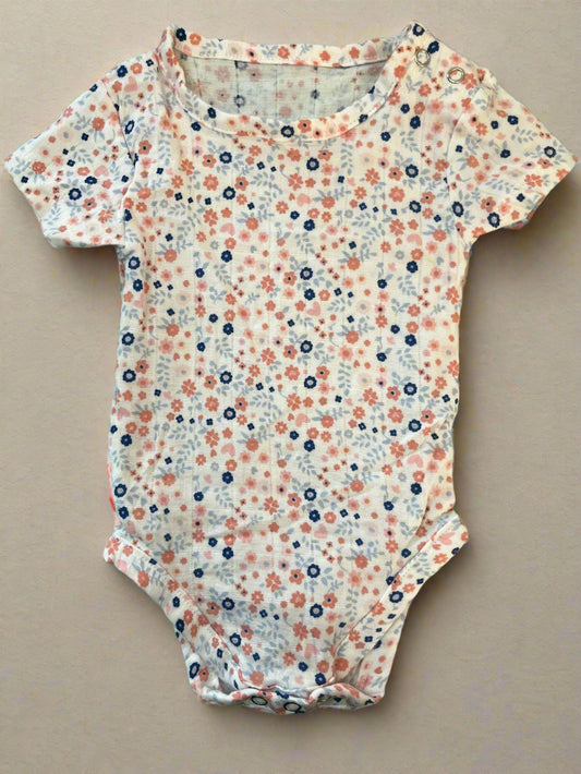Supersoft Cotton Floral Onesie for Girls