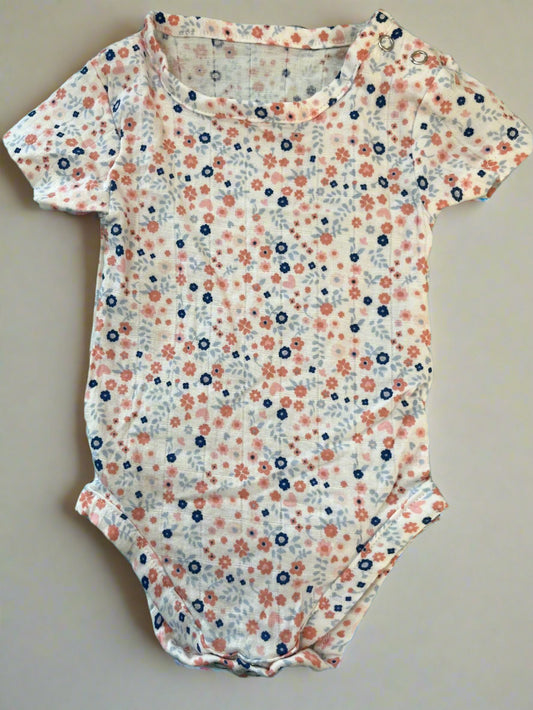 Supersoft Cotton Floral Onesie for Girls