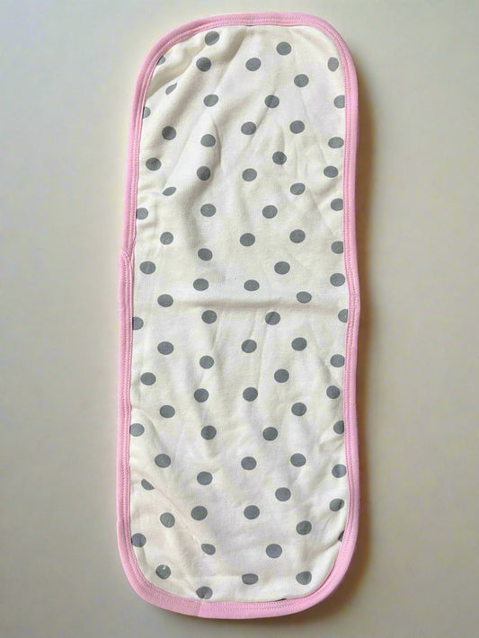 Premium Cotton Polk Dots Burp Cloth