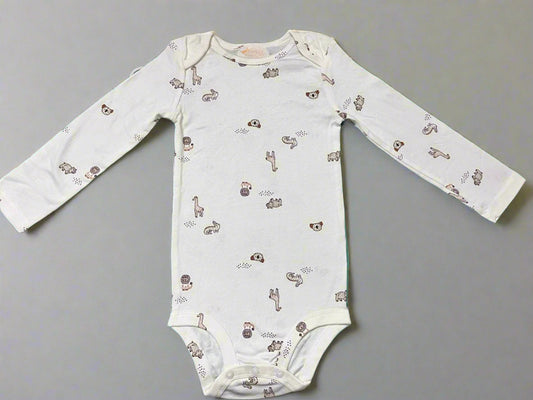 White Cute Animal Print Premium Cotton Onesie soft onesie for baby