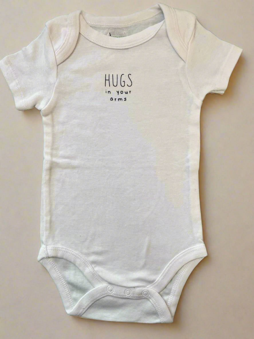 white comfortable organic cotton onesie