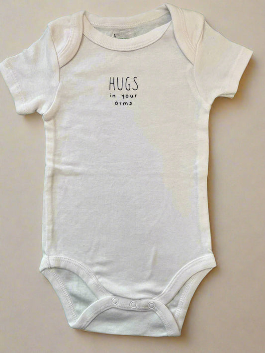 white comfortable organic cotton onesie