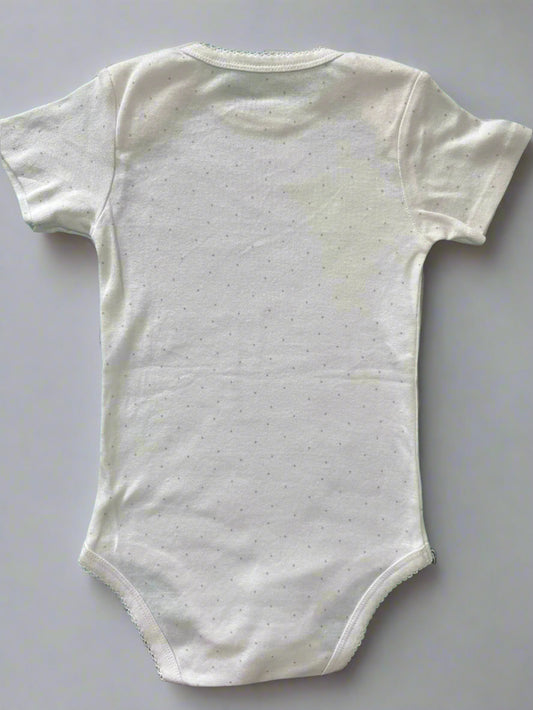 White Tiny Dots Onesie 1