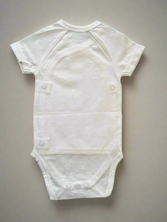 white comfortable bodysuit onesie
